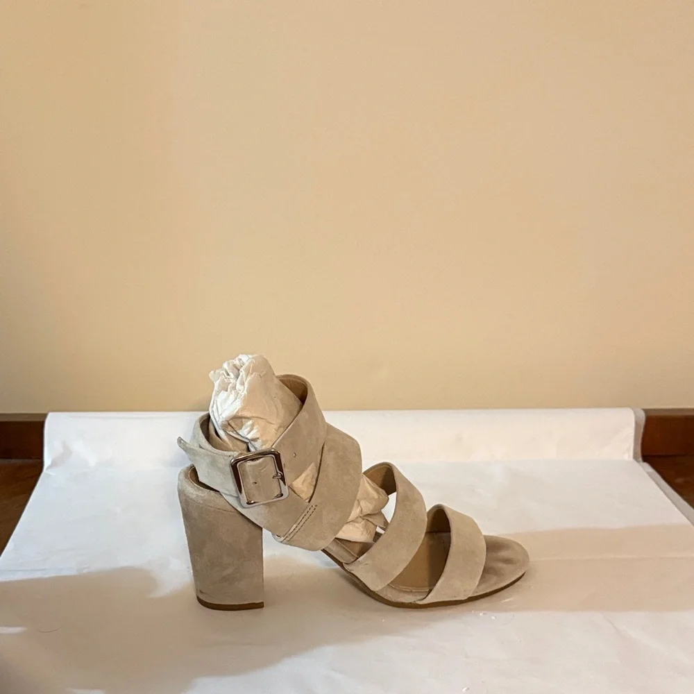 Vionic Taupe Strappy Heels - Picture 4 of 15